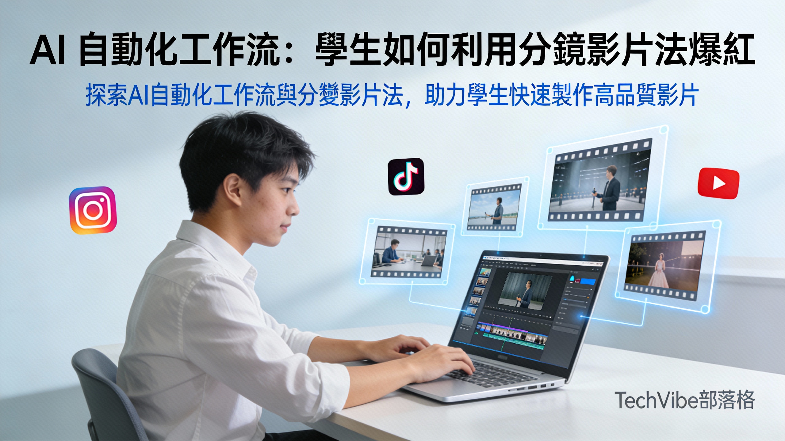 AI 自動化工作流:學生如何利用分鏡影片法爆紅